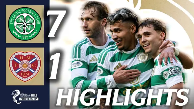 Celtic 7-1 Heart of Midlothian | HIGHLIGHTS | William Hill Premiership